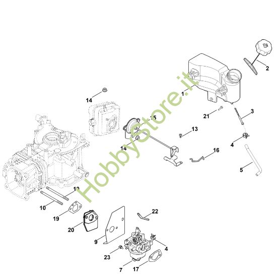 Picture of G - Carburatore, condotto carburante HD675 (HD675-3013)